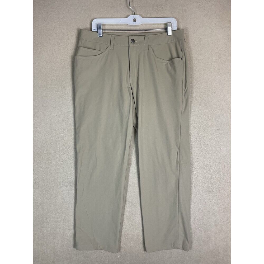 Lululemon Pants Mens 33 Khaki ABC Classic Fit 5 Pocket Warpstreme Performance
